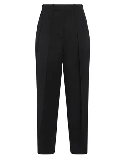 Balmain Woman Pants Black Size 8 Virgin Wool In Blue
