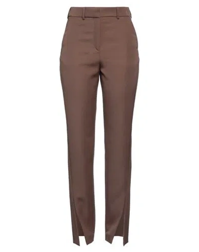 Balmain Woman Pants Brown Size 10 Wool