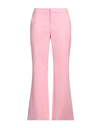 Balmain Woman Pants Pink Size 12 Viscose, Elastane