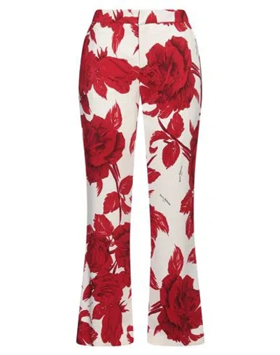 Balmain Woman Pants Red Size 10 Viscose, Elastane