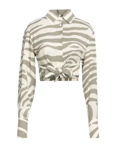 Balmain Woman Shirt Ivory Size 6 Viscose, Tencel In White