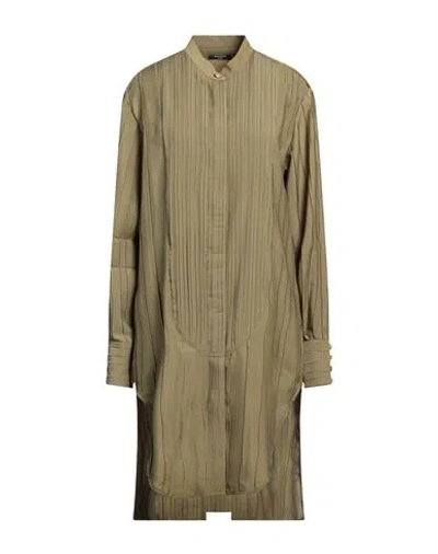 Balmain Woman Shirt Military Green Size 10 Polyester