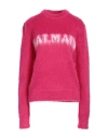Balmain Sweaters In Fuchsia