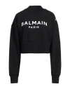 Balmain Sweatshirt With Logo Print In Black