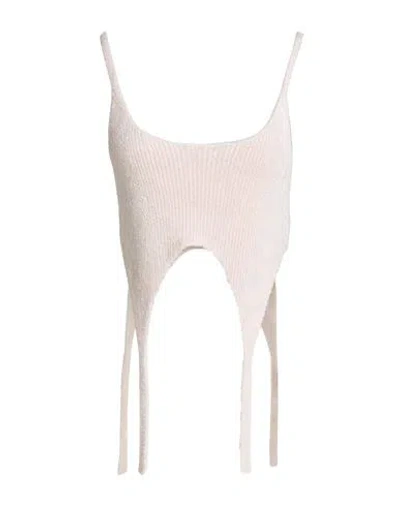 Balmain Woman Top Light Pink Size 6 Viscose, Polyamide