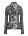 Balmain Monogram Wool-blend Sweater In Beige