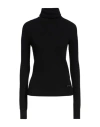 Balmain Woman Turtleneck Black Size 10 Merino Wool