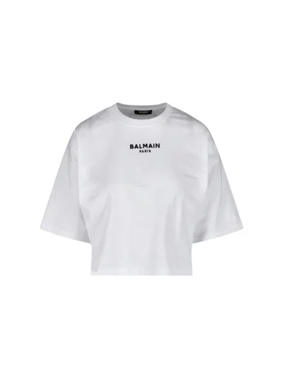 BALMAIN BALMAIN WOMEN'S 100% COTTON T-SHIRT