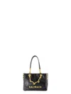 Balmain 1945 Soft Small Calfskin Handbag Black Color