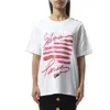Balmain Cotton Jersey Crewneck T-shirt With Lipstick Print In White