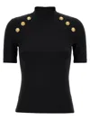 Balmain 6-button Knit T-shirt
