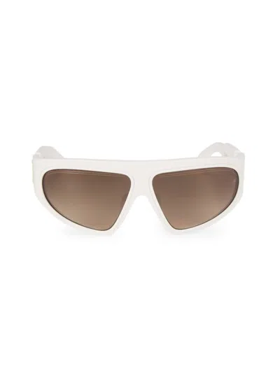 Balmain Women's 62mm Solid Aviator Sunglasses In White Brown