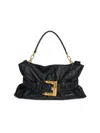 Balmain Anthem Medium Leather Tote In Black