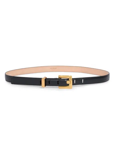 BALMAIN WOMEN'S ANTHEM THIN LEATHER BELT