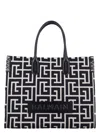 Balmain B-army 36 Tote Bag In Black,ivory