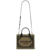 Balmain B-army Shopper Bag In Khaki/black