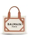Balmain Women B-army Small Canvas Tote In Multi