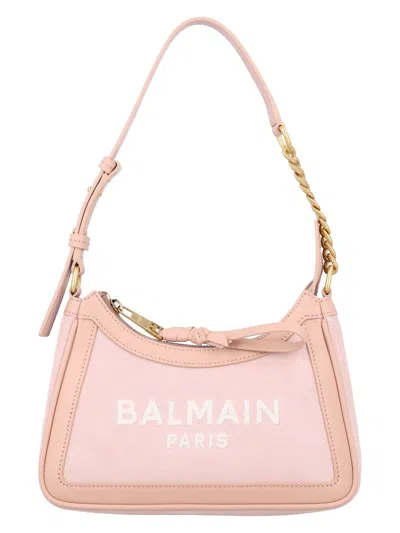 BALMAIN WOMEN'S B-ARMY SUEDE SHOULDER BAG