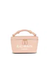 Balmain B-army Suede Vanity Crossbody Bag In Beige