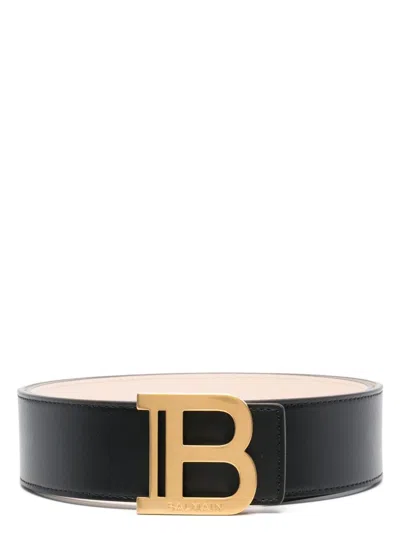 BALMAIN WOMEN'S B-BELT LEATHER BELT