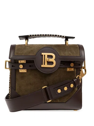Balmain Women's B-buzz 23 Bag In Kakichocol