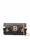 Balmain Pochette B-buzz 23 In Pelle Di Vitello In Black