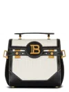 Balmain Women's B-buzz 23-raphia Canvas&calfskin