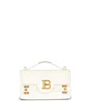 Balmain Leather B-buzz 24 Top-handle Bag In Beige