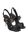 Balmain Black B-buzz Heels In Black