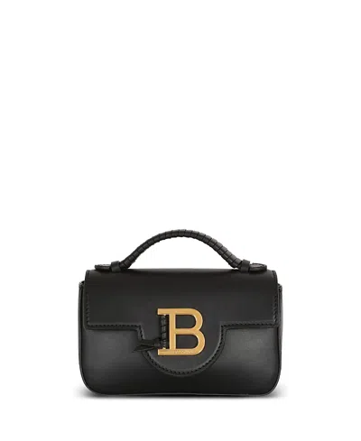 Balmain Women's B-buzz Mini Leather Bag In Black
