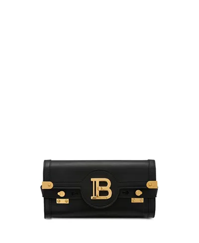 Balmain Pochette B-buzz 23 In Pelle Di Vitello In Black