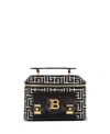 Balmain Women's B-buzz Vanity In Monogram Jacquard In Black