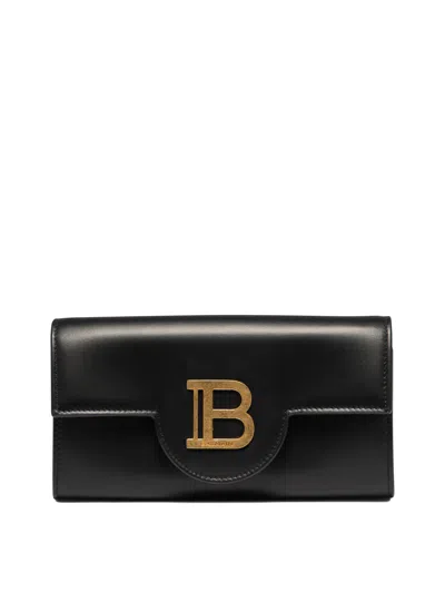 Balmain Women's "b-buzz" Wallet On Chain In Black