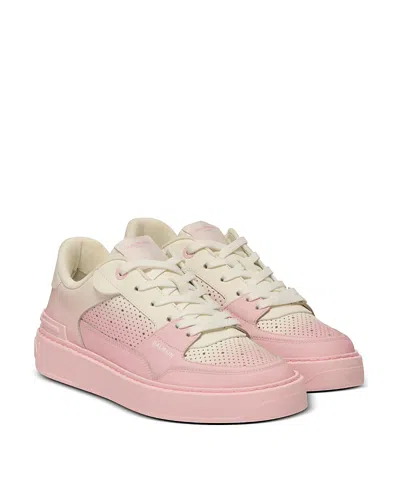BALMAIN WOMEN'S B-COURT FLIP LEATHER TRAINERS