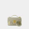 Balmain B-buzz Mini Shoulder Handbag In Green