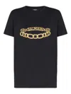 Balmain Organic Cotton T-shirt In Black
