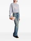 Balmain "" Cropped Roundneck Sweater Clothing In Gray