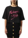 Balmain Women's Baseball Cropped T-shirt