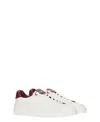 Balmain B-court Smooth Leather Trainers In Multicolor