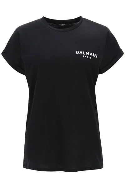 Balmain White Cotton Crew-neck T-shirt For Women