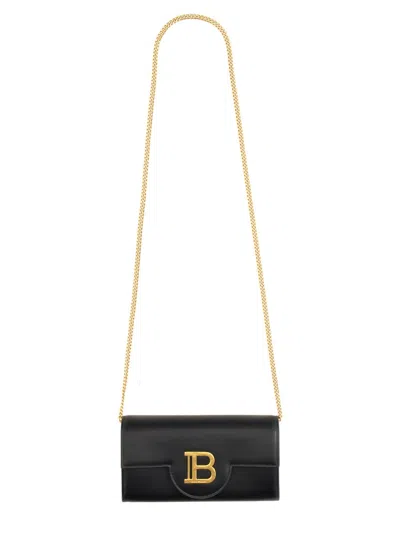 Balmain Mini B-buzz Shoulder Bag In Black