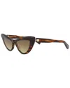Balmain Women's Bps-135b-54 54mm Sunglasses In Brown
