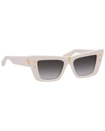 Balmain Women's Bps156 54mm Sunglasses In White