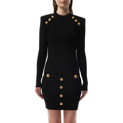 BALMAIN WOMEN'S BUTTON-TRIMMED SWEATER
