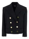 Balmain Tailored Coat With Double-breasted Design In Blue