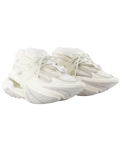 Balmain Women's Calfskin Leather Unicorn Sneaker (authentic Pre-loved) In White