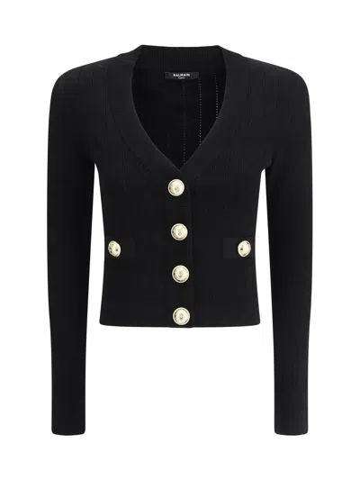 Balmain Women Cardigan In Black