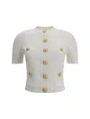 Balmain Short Sleeve Buttoned Pocket Knit Cardigan In White