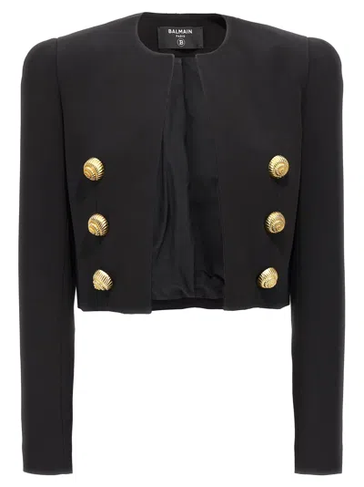 Balmain Women 'chiocciola' Button Short Jacket