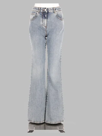 Balmain Women's Classic High-rise Denim Jeans In Blue